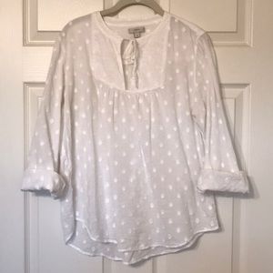 J Crew White Tunic